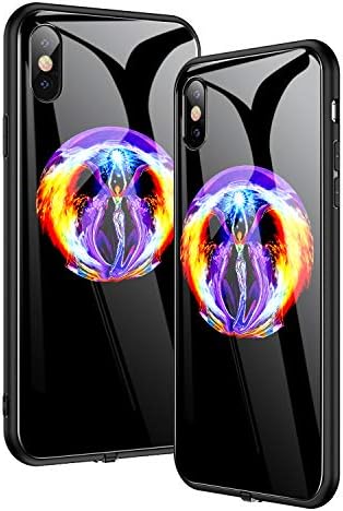 NASKY Case Compatible for iPhone Xs Max, Light Changes with Music and Phone Rings, Ultra Thin Case with Soft Silicone TPU Bumper Case Phone Cover (Angel)