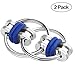 SMARTED Flippy Key Chain Fidget toy for Kids Adults Fidgeter Focused Concentrate ADHD Keep Hand Busy Stress 2 Pieces (Blue)