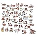 Fun Cartoon Corgi Stickers - Party Favors Scrapbooking Craft Supplies - 40 Stickers