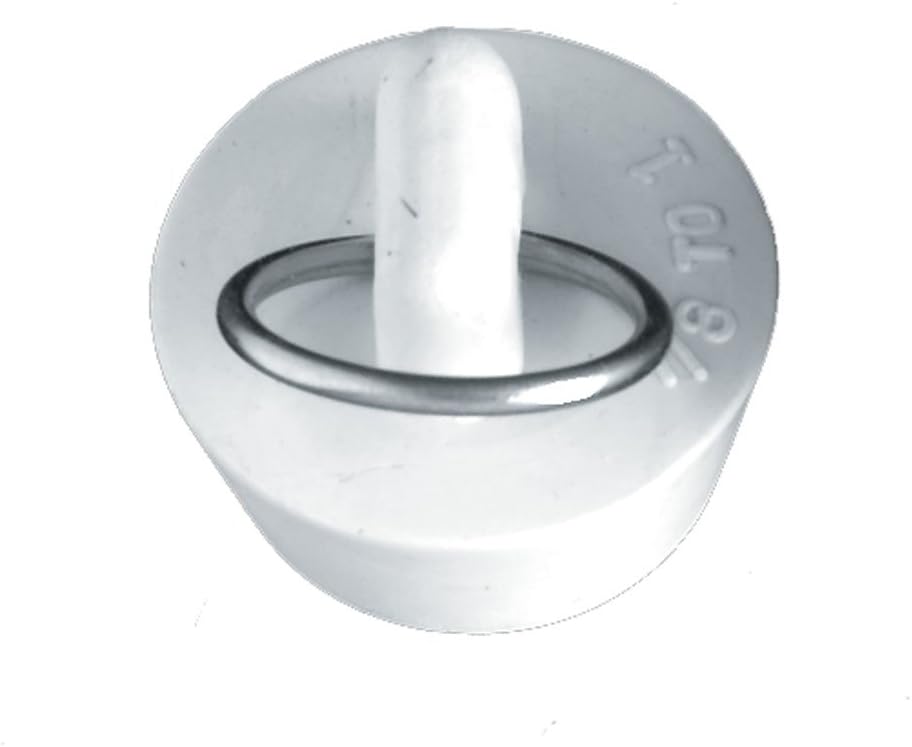 Danco 1-3/4-Inch Rubber Drain Stopper, White, Carded, 88272 - - 