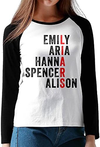 Womens Pretty Little Liars Printed Long Sleeve Raglan Tops Shirt