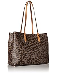 Calvin Klein Maggie Monogram Signature Tote East   West