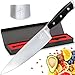 Pro Chefs Knife Set - 8 inch Professional Kitchen Sharp German High Carbon Stainless Steel for Cutting Slicing Chopping - Ergonomic Handle and Hand Guard Finger Protector