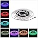 Alarmpore 16.4FT Double Row 5050 SMD 5M 600LEDs RGB Flexible LED Strip Rope Lights 120LEDs/M Not Waterproof String Light Tape 12V DC