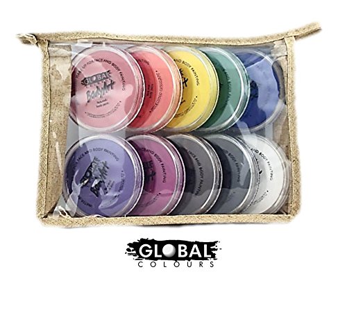 Bundle - Face Paint Kit - 10 Standard Colors by Global Body Art