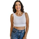 Women Tank Top Cami Layering HALFTEE Tank Sleeve Tee | Demi Crop Undershirt for Women & Teens XS-6X