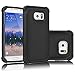 Tekcoo for Galaxy S6 Case, [Tmajor Series] [Black/Black] Shock Absorbing Hybrid Rubber Plastic Impact Defender Rugged Slim Hard Case Cover Shell for Samsung Galaxy S6 S VI G9200 GS6 All Carriers