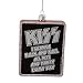 Kurt Adler Glass KISS Poster Ornament, 4.25-Inch