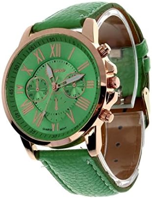 Bestoppen Watches,Women Quartz Wrist Watch Ladies Quartz Casual Female Analog Bracelet Wrist Watch for Girl and Women Fashion Wristwatch Roman (Green)