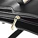 Fashion road Genuine Leather Women's Shoulder Bags Top-Handle Handbag Tote Purse Bag, Black