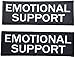 Leash Boss Emotional Support Dog Patch for ESA Vest - Embroidered 2 Pack - Hook and Loop Both Sides Included