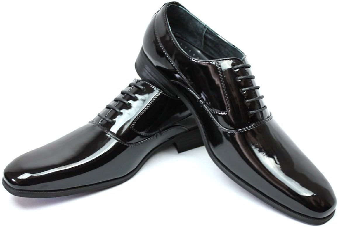 black formal shiny shoes