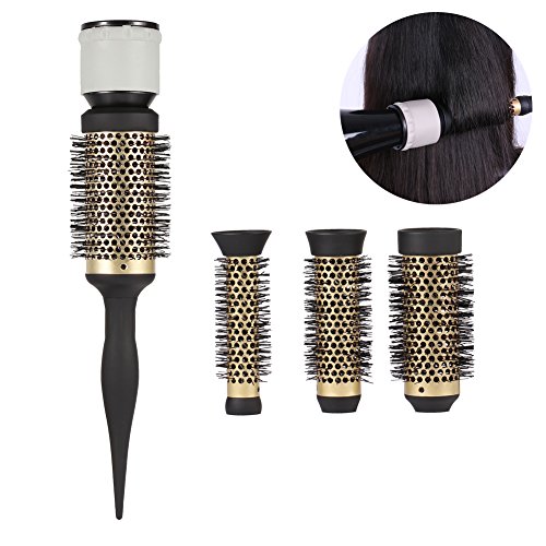 Round Curly Hair Comb Diffuser, Fashion Ceramic Ionic Salon Styling Barrel Blow Dryer Hairdressing Accessory for Shine Smooth Sleek Curling Wave Drying Tools