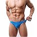 YiZYiF Men's Bikini Swimwear Underwear Smooth Thin Mini Swim Briefs Pants Blue Large