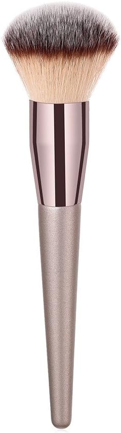 HUCCZ 1PC Makeup Brushes Premium Synthetic Contour Concealers Foundation Powder Eye Shadows Makeup Brushes with Champagne Gold Conical Wooden Handle,Combine as You Like