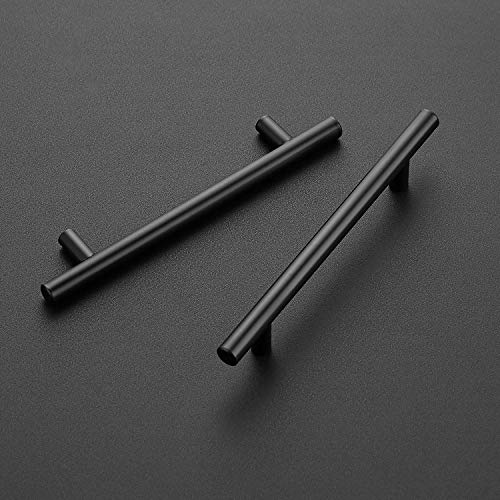 25 Pack 7.38'' Pulls Matte Black Stainless Steel Kitchen