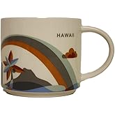 Starbucks Hawaii - You Are Here Collection Coffee Mug with Rainbow and Diamond Head (011023931)
