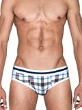 Croota Mens Underwear, Low-Rise Bikini, Brief, Satin Accented Waistband, TB02L