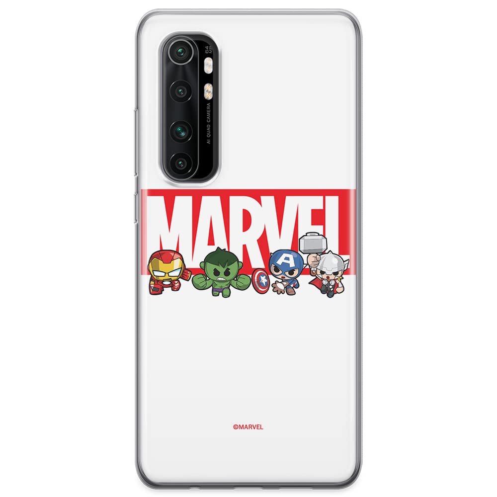 ERT GROUP mobile phone case for Xiaomi MI NOTE 10 Lite original and officially Licensed Marvel pattern 009 optimally adapted to the shape of the mobile phone, case made of TPU