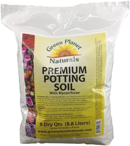 Quality - Premium Potting Soil with Mycorrhizae for Indoor / Outdoor - 8 Dry Quarts - FREE SHIPPING!