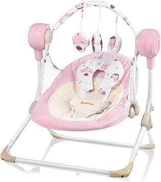 Baninni Balancoire Pour Bebes Stellino Rose Balancelle Transat Pour Enfants Amazon Fr Jeux Et Jouets