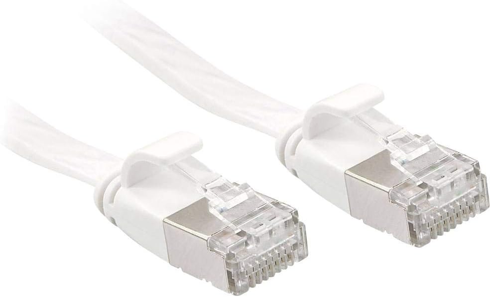 LINDY Cat.6A U/FTP Flat Network Cable, White, 0.3 m - Image 3