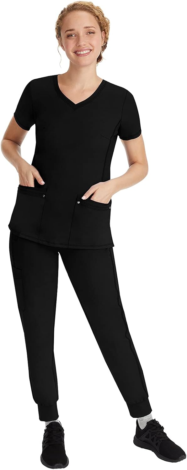 healing hands Purple Label Women's Tara Pant - Six Pocket Jogger Scrub Pant: Clothing