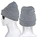 TAGVO Unisex Beanie with The Light, USB Rechargeable LED Headlamp Cap, Hands Free Headlamp Flashlight Hat, Winter Warm Knitted Night Lighted Hat, Men Women Gifts for Dad Father Husband