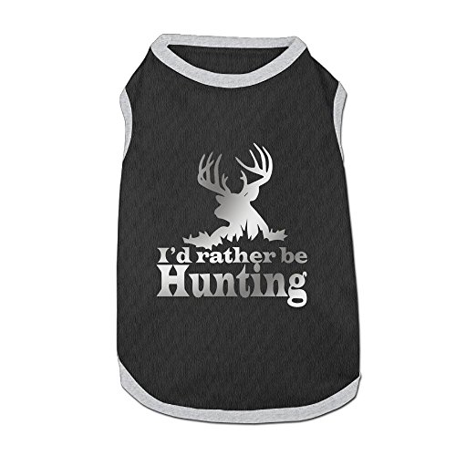 I'd Rather Be Hunting Puppy Dogs Shirts Costume Pets Clothing Warm Vest T-shirt Large