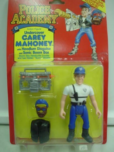 Police Academy Undercover Carey Mahoney with Hoodlum Disguise and Sonic Boom Box Figure
