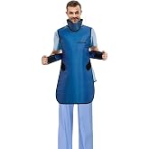 YTFLOT Radiation Xray Apron Shield Half Lead Apron for X-Rays 0.5mmpb with Lead Thyroid Shield Collar Lightweight