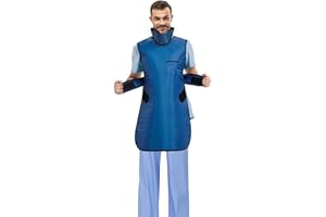YTFLOT Radiation Xray Apron Shield Half Lead Apron for X-Rays 0.5mmpb with Lead Thyroid Shield Collar Lightweight