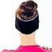 Сhieflines Yoga Headband for Women - Sweatband for Sport, Running, Workout, Traveling or Everyday Use - Insulates and Absorbs Sweat - Two-Sided: Black & Grey