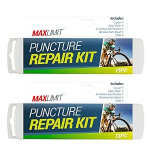 MAX LIMIT 2pk Bike Puncture Repair Kit Bike Tyre Repair Kit | 26 Pieces | Bicycle Puncture Repair Kit Bicycle | Puncher…