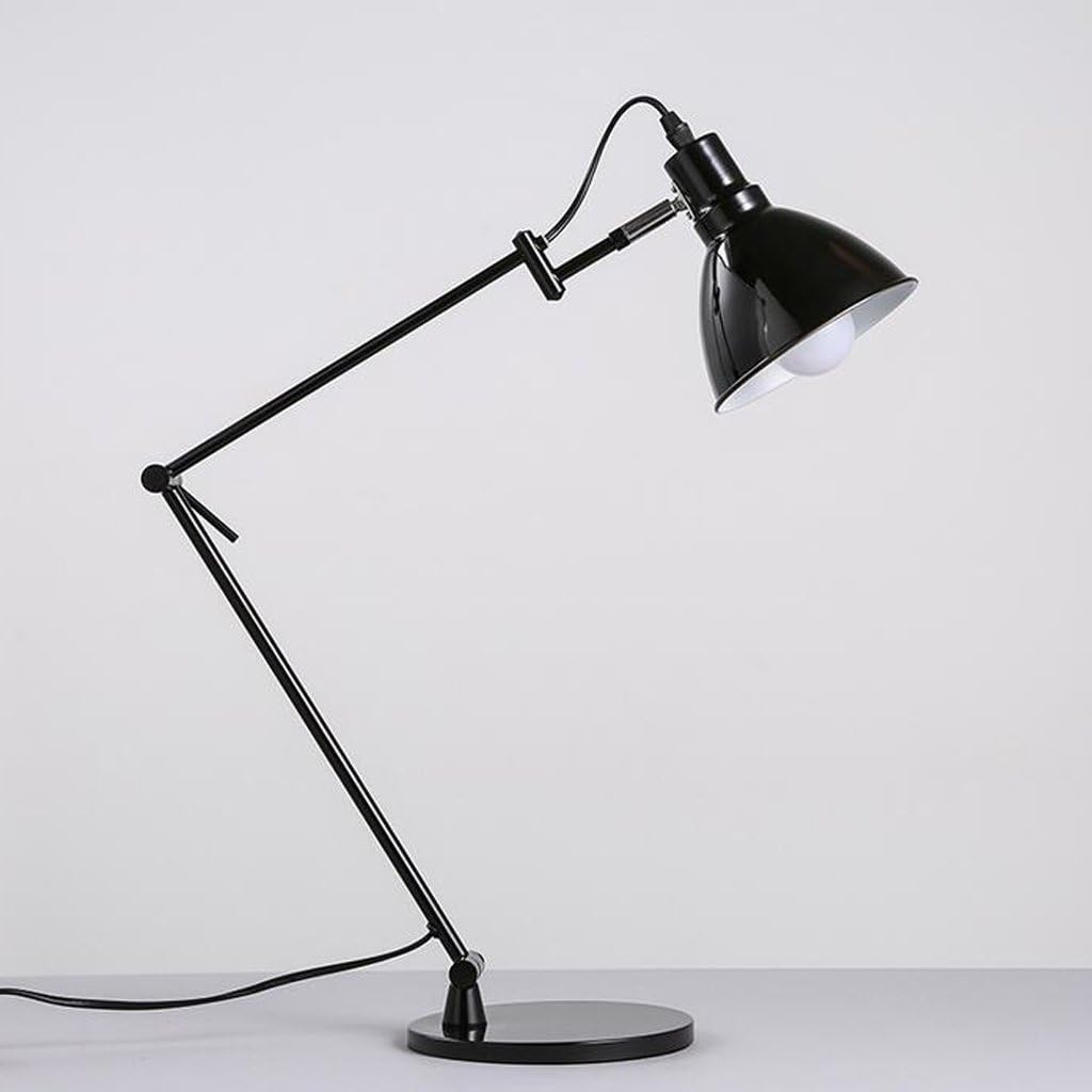 Desk lamp Modern Black Long arm Folding Table lamp Holder Metal Office