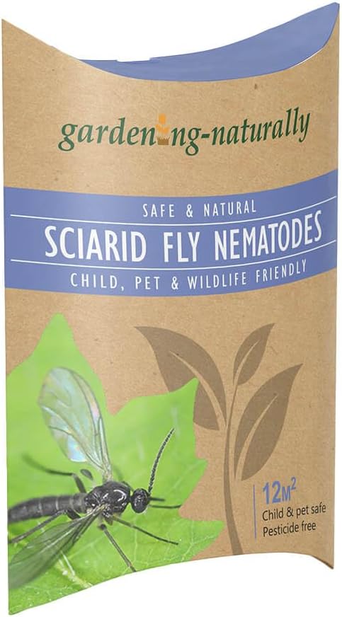 Gardening Naturally Sciarid Fly Nematodes Fungus Gnat Control 12 sqm