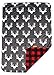 Dear Baby Gear - Reversible Baby Blankets - Soft Nursery Blanket for Newborn - Toddler Blankey - Throw Blanket for Boys & Girls - Infant Blankets - 40x30 (Deer Antlers Red & Black Buffalo Plaid)