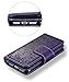 FLYEE iPhone 8 Case, iPhone 7 Wallet Case, 9 Card Slot PU Leather Magnetic Protective Cover with Mirror and Detachable Wrist Strap for iPhone7 iPhone8 4.7 Inch Purple