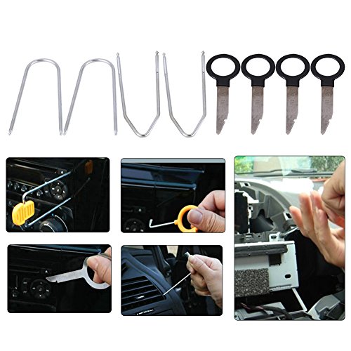 Click Here to See More Images 20Pcs Universal Car Audio Stereo Radio Removal Key Tools Set for Easy Install and Removal