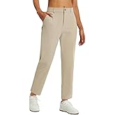 baleaf Women's Golf Pants Straight Leg Stretch Work Travel Pant with Pockets Dressy Bussiness Casual Slacks UPF 50+