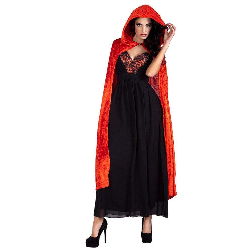 Boland Domino Cape with Hood Dawn Taglia Unica red
