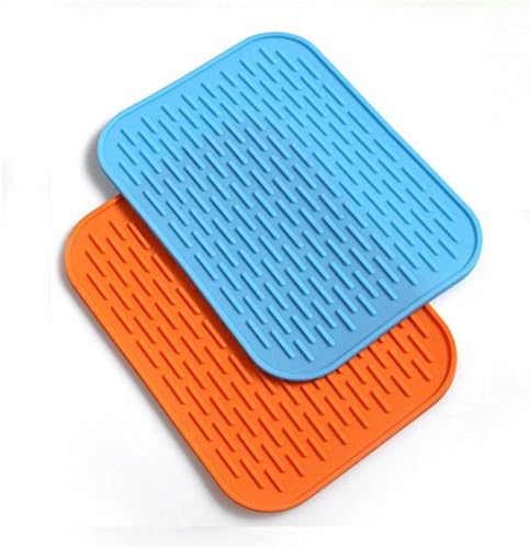 Hot Pads, 2-pack Silicone Pot Holder，Protects Counters &amp; Tables – Spoon Rest, Jar Opener, Trivet Mat, Heat Resistant Hot Pads Perfect Silicone Heat Resistant Insulation Holders for Cooking