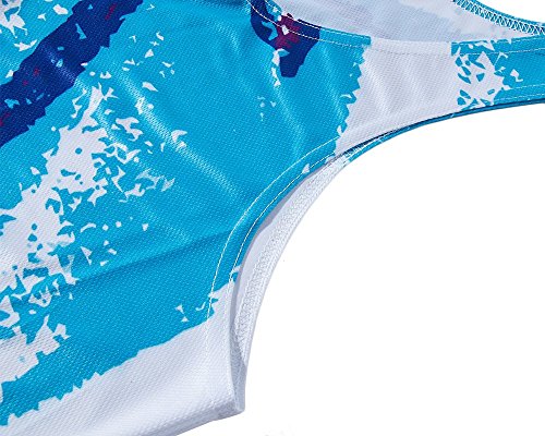 RAISEVERN 3D Paper Cup lustige Druckmuster realistische Underwaist Gym Tanktops für Herren große