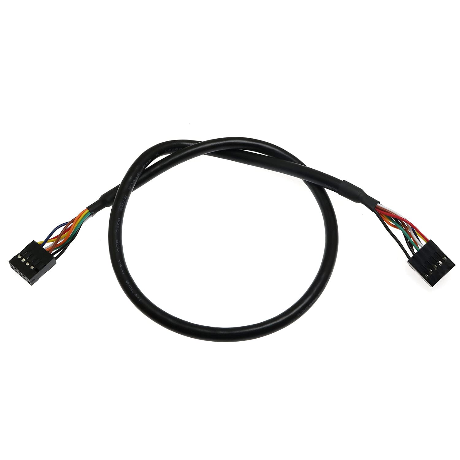 Photo 1 of BAIRONG USB 2.0 Internal Motherboard Header Cable USB 2.0 9pin Female to Female Internal Motherboard Header Cable
