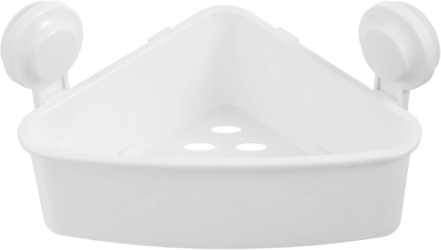 LEVERLOC Corner Shower Caddy Suction Cup Shower Shelf NO Drilling