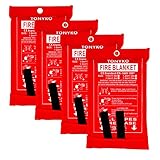 TONYKO Emergency Fire Blankets, Flame Retardant