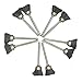 AUTOTOOLHOME 10pc Stainless Steel Bristle Shape Wire Cup Brush 1/8