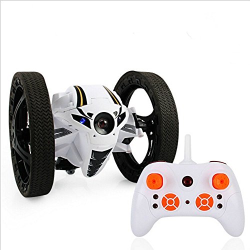 KINGBOT Jumping Car, Wireless Remote Control Stunt Car with 2.4Ghz and LED Headlights Double Sided Tumbling and Extreme High Speed Rotating