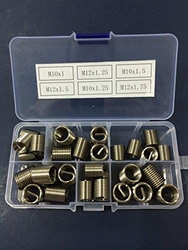 Helicoil Stainless Steel Thread Repair Insert Assortment Kit M10 M12 30pcs