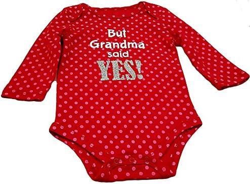 Kidgets Baby Girl Bodysuit But Grandma said Yes Size 3-6 months